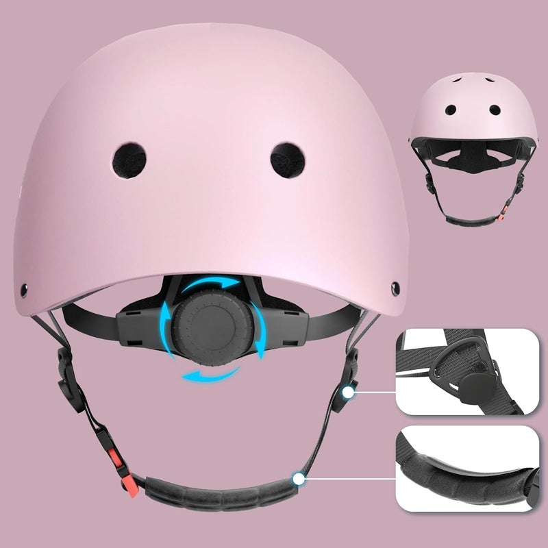 67i Kids Bike Helmet Toddler Helmets for Ages 3-8 Years Old Girls Boys Kid Adjustable Skateboard Bicycle Helmets Multi-Sport Ventilation Skateboarding Cycling Scooter Roller Skate Helmet - Image 5